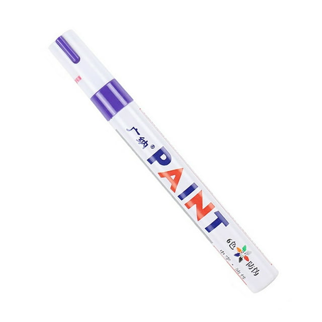 CAROOTU Colorful Paint Marker 12-Pack Water-based Paint Pen Soft Tip Brush Marker Pen for Writing Drawing