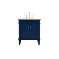 thumbnail image 3 of 30 inch single bathroom vanity in blue, 3 of 8