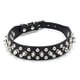 thumbnail image 4 of Collar Punk para perro con remaches de tachuelas de piel sintética para perros de razas grandes, color negro, para pitbull y mastín (XS), 4 of 4
