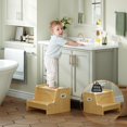 thumbnail image 2 of Taburete HOOBRO para niños Natural NL01JD01 con asas y almohadillas antideslizantes, 2 of 9