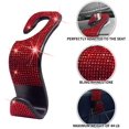 thumbnail image 2 of Car Purse Hook Bling Rhinestone Car Hooks for Women Girls, 4 Packs Crystal Auto Back Seat Hangers Rear Headrest Hooks(Red), 2 of 4
