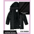 thumbnail image 6 of Steve Madden Girls Puffer Jacket Insulated Quilted Long Length Winter Parka Jacket for Girls, 6 of 7