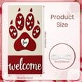 thumbnail image 2 of Heart-shaped Love Banner Puppy Pattern Heart Display Red Pink Rose Decor Romantic Backdrop for Valentine's Day Wedding Pet Party, 2 of 9