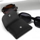 thumbnail image 3 of Wosthever Caja suave de moda de las gafas de sol del negro de la bolsa de los vidrios del PVC con la bolsa plegable de los vidrios Almacenamiento y organización del hogar púrpura, 3 of 6