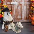 thumbnail image 6 of Ghost Walking Dog Statue, 2024 Upgrade Cowboy Ghost Walking Dog Halloween Decorations, Cute Halloween Ghost Walking Dog Statue, Spooky Ghost Dog Halloween Figurine, Halloween Ghost Decor, 6 of 7