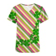 thumbnail image 2 of Blouses Funicet pour Femmes,Shorts pour Femmes,Uniforme de Travail à Manches Courtes pour Femmes à Col en V Imprimé avec Poche Blouse,Blouses pour Femmes Mode,Blouses à Manches Courtes pour Femmes, 2 of 5