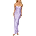 thumbnail image 2 of Coduop Women Strapless Maxi Tube Dress,Off Shoulder Backless Party Long Dress,Going Out Dress, 2 of 9