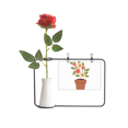thumbnail image 1 of Botella de decoración de jarrones colgantes de flores rosas artificiales, 1 of 3