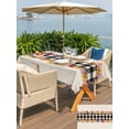 thumbnail image 5 of Outdoor Tablecloth with Umbrella Hole for Patio/Picnic/Party/Camping, Colorful Flowers Waterproof Table Cloth Rectangle Table Cover Washable, Spring Floral Elegant Pastoral Rustic (60"x 102"), 5 of 8