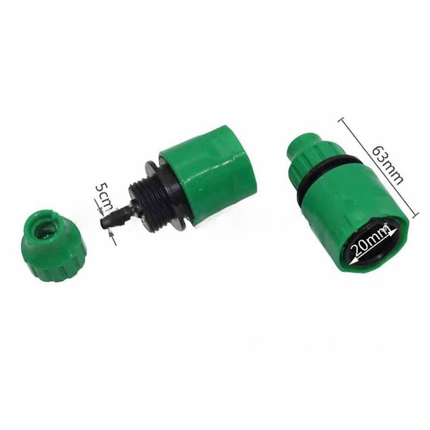 Acoplamiento rápido de 2 tuberías de agua 4/7 manguera de agua para césped y jardín conector rápido 4 / 7mm Micro manguera accesorios de herramientas de jardín de alta calidad ZefeiWu 8390615050326
