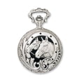 thumbnail image 2 of Charles Hubert Antiqued Finish Horses Pocket Watch; for Adults and Teens; for Women and Men, 2 of 4