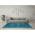 thumbnail image 3 of Ahgly Company Indoor Rectangle Persian Turquoise Blue Bohemian Area Rugs, 2' x 3', 3 of 4