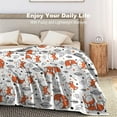 thumbnail image 5 of Cute Fox Blanket Super Soft Cozy Flannel Throw Blankets Bedding for Sofa Bedroom Living Room Kids Adults Gifts 50"x40", 5 of 6