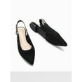 thumbnail image 5 of Women’s Pointed Toe Slingback Flats, Dress Up Low Heel Shoes With Bow Knot, 5 of 9