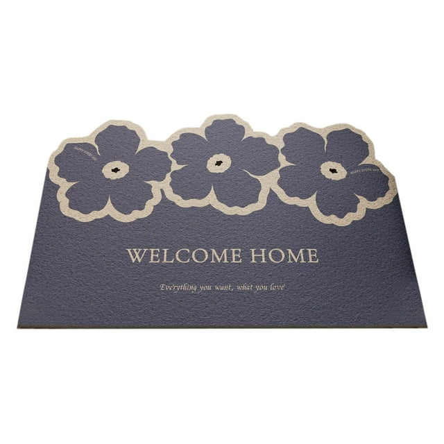 Birdeem Premium Silk Circle Mat for Home Entryway Non-Slip Wear-Abrasion Customizable Trim Dirt Mud Scraper Doormat