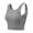 Gray, variant on Women's Seamless Sports Bra Crop Top Vest Wireless Fitness Running Yoga Bralette