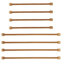 Clispeed 8Pcs Wooden Tapestry Poles Natural Material for Living Room Bedroom Office