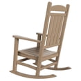 thumbnail image 6 of Afuera Living Traditional Classic Outdoor Porch Rocking Chair in Brown, 6 of 7