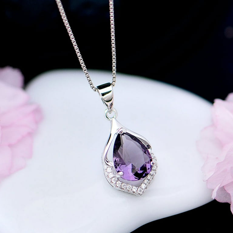 Walmart hot sale amethyst necklace