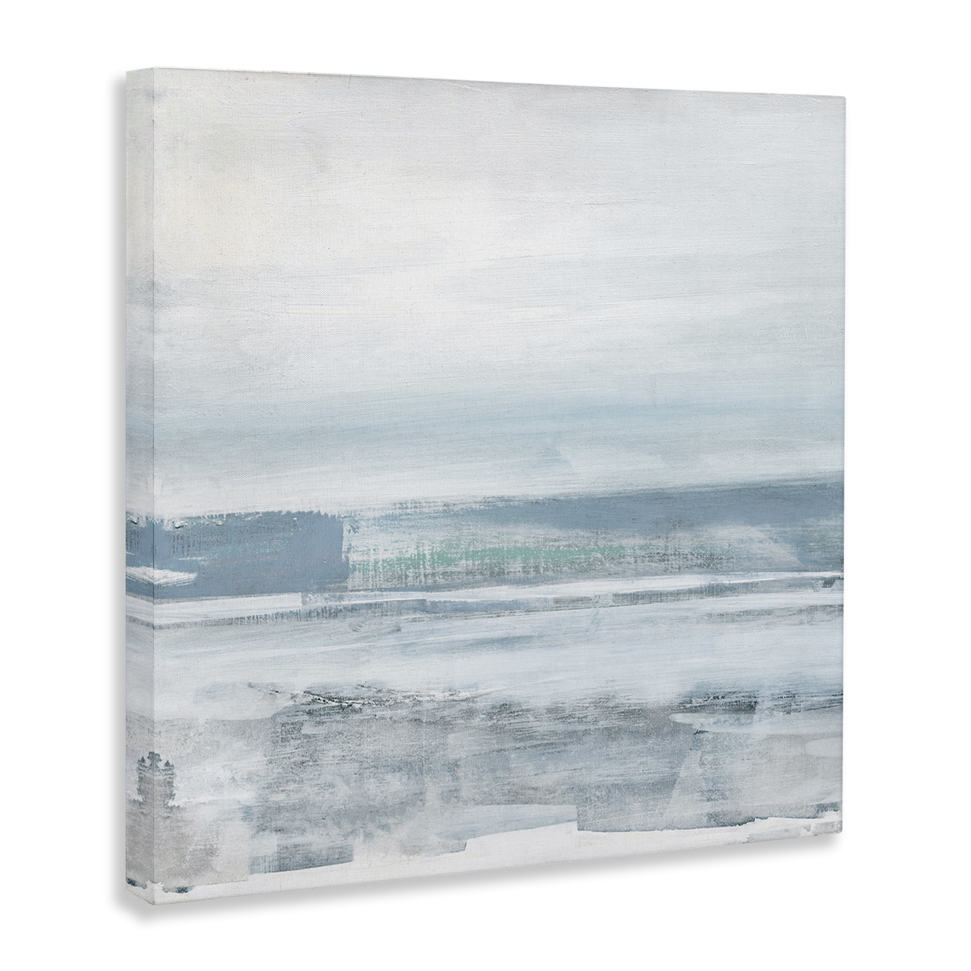 Stupell Industries Stormy Blue Grey Ocean Abstract Painting Gallery Wrapped Canvas Art Print Wall Art, 30 x 30