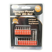 16 Pc Security Tamper Proof 6 Point Star Bit Torx Set Socket Tamperproof Tool