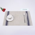 HONGLIN Woven Placemats, Waterp-Roof Pvc Rectangular Table Mats - Non ...