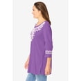 thumbnail image 4 of Woman Within Plus Size Embroidered Knit Tunic, 4 of 6