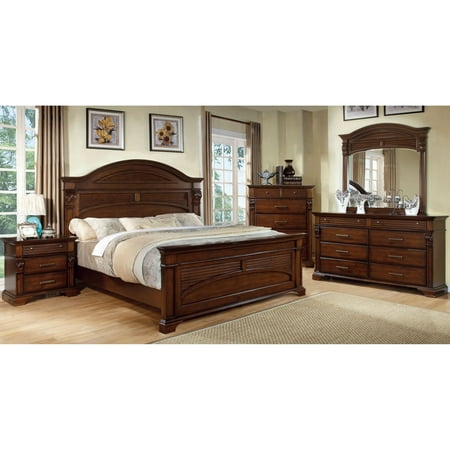 Furniture Of America Eminell 4-Piece Antique Walnut Bedroom Set Furniture of America Eminell 4-Piece Antique Walnut Bedroom Set - Furniture Of America Eminell 4-Piece Antique Walnut Bedroom Set