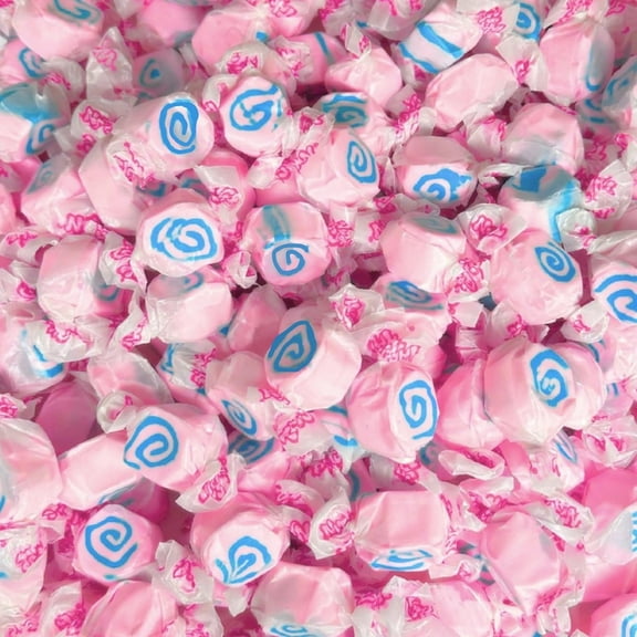 Cotton Candy Saltwater Taffy Chewy Candy Bulk 1 lb Bag 60  Pieces Individually Wrapped Nut & Gluten Free Treats
