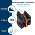 thumbnail image 3 of Camco 10-Foot Sidewinder RV Sewer Hose Support | Features a Lightweight, Flexible, and Durable Frame | Curves Around Obstacles | Black (43031), 3 of 5