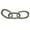 Nickel, variant on Bergamo Art 12" Decorative Handmade Aluminum Modern Chain Sculpture in Nickel