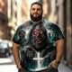 thumbnail image 2 of playera grande y alto para hombre big and tall men t shirt camisas playeras manga corta 7XLT 3DTS10096, 2 of 7