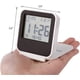 thumbnail image 4 of Small Digital Travel Alarm Clocks,battery Operated Mini Travel Clock With Backlights,portable Folding Mini Pocket Calendar Temperature Clock (white), 4 of 5