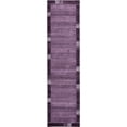 thumbnail image 1 of Unique Loom Del Mar Collection Contemporary Transitional Runner Rug, 2' 7" x 10', Purple/Beige, 1 of 2