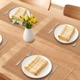 thumbnail image 2 of Unique Bargains 6pcs Woven Placemats with Tassels Brown 17.7"x11.8", 2 of 6