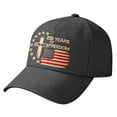 thumbnail image 3 of AJGRHE Unisex Baseball Cap With Printed Brim Sun Adjustable Hat For Outdoor Sports And Daily Wear Black One Size, 3 of 3