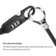 thumbnail image 4 of Bicycle Combination Lock, Bicycle Combination Cable Lock Anti-theft Safety Helmet Lock Multi-purpose Stroller Lock Pvc Wrapped Steel Cable Lock, 4 of 4