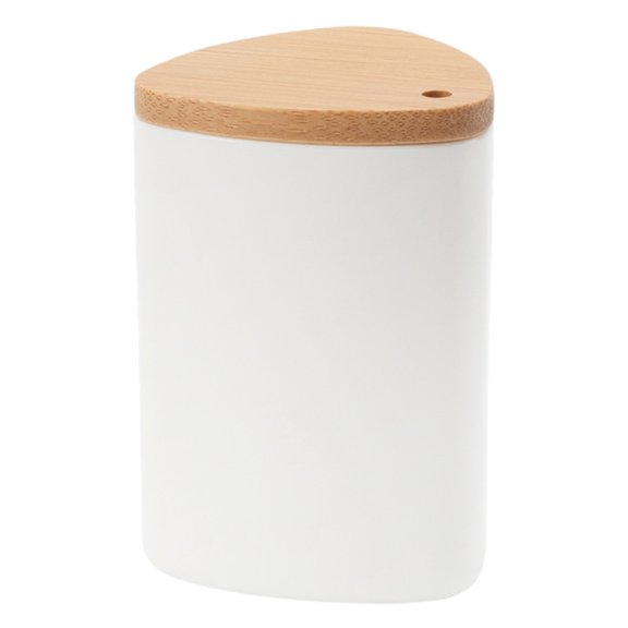 HomeLife Toothpick Container Detachable Refillable Bamboo Lid Convenient Dining Table Toothpick Dispenser Kitchen Supplies