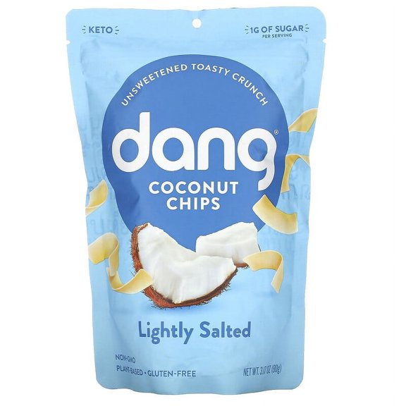 Dang Coconut Chips Lightly Salted 3.17 oz (90 g) Pack of 2