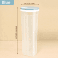 thumbnail image 3 of CuiLiyq Tall Clear Spaghetti Pasta Container Storage With Lid, Multi Purpose Kitchen Pantry Organization and Food Storage for Noodles Beans Straws, Airtight Leakproof Spaghetti Keeper (Blue), 3 of 9