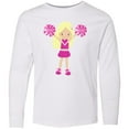 thumbnail image 3 of Inktastic Cheerleaders, Cute Girl, Blonde Hair, Cheerleading Long Sleeve Youth T-Shirt, 3 of 5