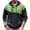 Green, variant on Hooded Knit Sweater for Men Toggle Button Half Zip Contrast Panel Stitch Detail Kangaroo Pocket Casual Winter