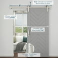 thumbnail image 5 of 928 72" 2 piece Classic Interior Barn Door Kit - Satin Nickel, 5 of 7