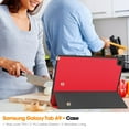 thumbnail image 4 of Allytech Slim Case for Samsung Galaxy Tab A9+ Plus 11" SM-X210 X215 X216, With Pen Holder Multi Angle Viewing Stand Slim Fit Protective Shockproof Flip Cover, Red, 4 of 9
