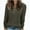 Army Green, variant on CaiJunJia Sweaters No Boundaries ,Women's Winter Casual Solid Round Neck Long Sleeve Buttoned Knit Brushed Loose Sweater Top
