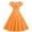 Orange, variant on USSUMA Casual Dresses for Women Summer Dress Short Sleeve V Neck Casual Puff Sleeves Printed Retro Maxi Dress Lounging Dress Loose Dress Trekking Festival Gift Pink Dress Size-XL