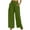 Green womens pants, variant on Pants for Women Womens Drawstring Elastic Waist Pants Casual Solid Pleated Loose Wide Leg Palazzo Trousers Ladies Fall Lightweight Pocket Long Pants