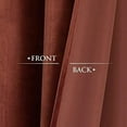 thumbnail image 5 of Rust Curtains 108 inches Long, Super Soft Heavy Thick Velvet Drapes Room Darkening Privacy Window Door Curtain Panels for Bedroom/Dining Room, W52 x L108, 2 Panels, 5 of 7