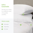 thumbnail image 3 of CARILOHA Aloha Soft 100% Bamboo Viscose Sheets - 3-Piece Twin Sheet Set - OEKO-TEX Standard 100 - White, 3 of 8