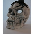 thumbnail image 4 of Durable Demon Skull Decoration for Fireplaces and Fire Pits, High-Temperature Resistant, Elegant Black & White Design, 4 of 9